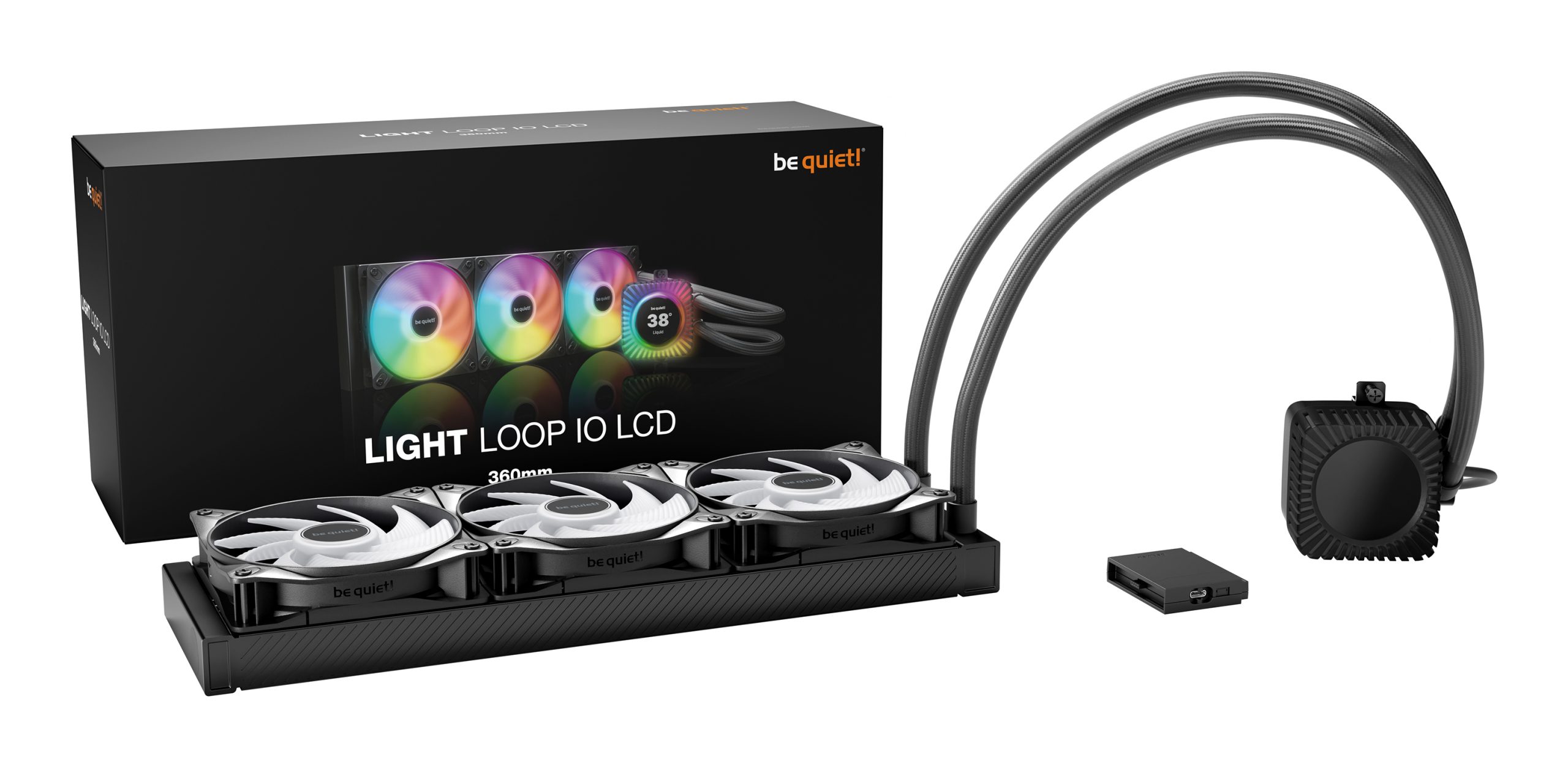 be quiet! Light Loop IO LCD 360 mm Black - Image 2