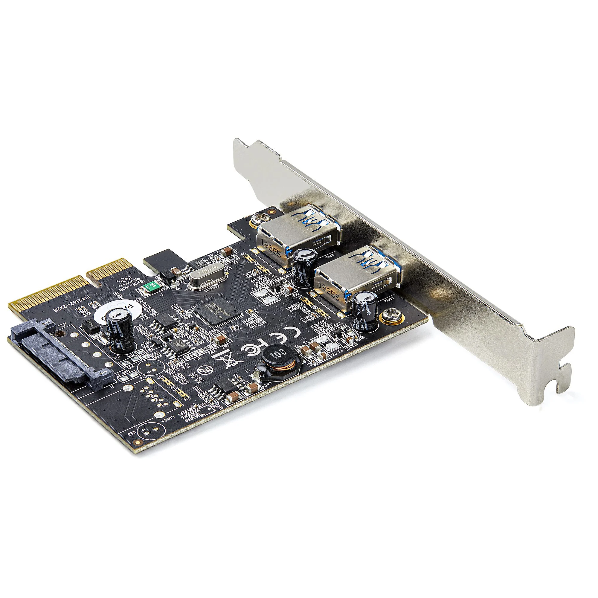 StarTech.com 2-Port USB PCIe Card with 10Gbps/port - USB 3.2 Gen 2 Type-A PCI Express 3.0 x4 Host Controller Expansion C - Image 2