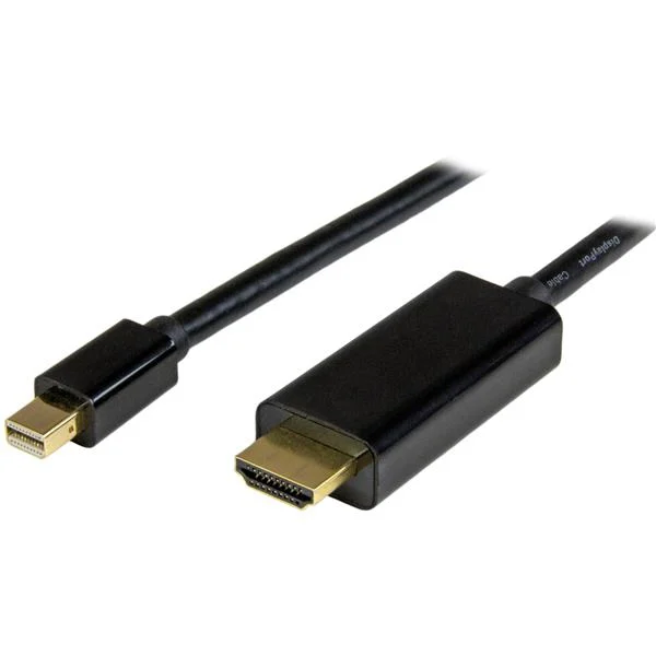StarTech.com 3.3ft (1m) Mini DisplayPort to HDMI Cable - 4K 30Hz Video - mDP to HDMI Adapter Cable - Mini DP or Thunderb