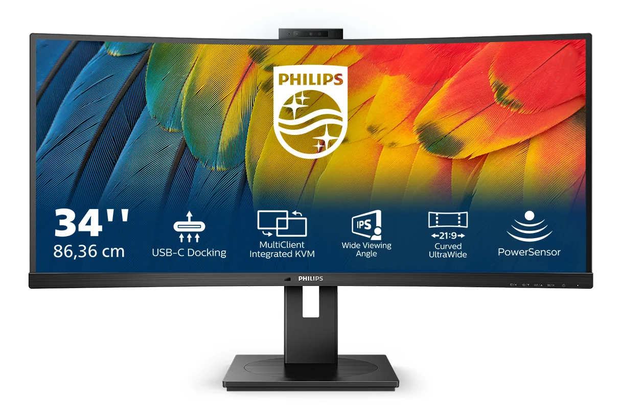 Philips 5000 series 34B1U5600CH/00 computer monitor 86.4 cm (34") 3440 x 1440 pixels Wide Quad HD LCD Black - Image 2