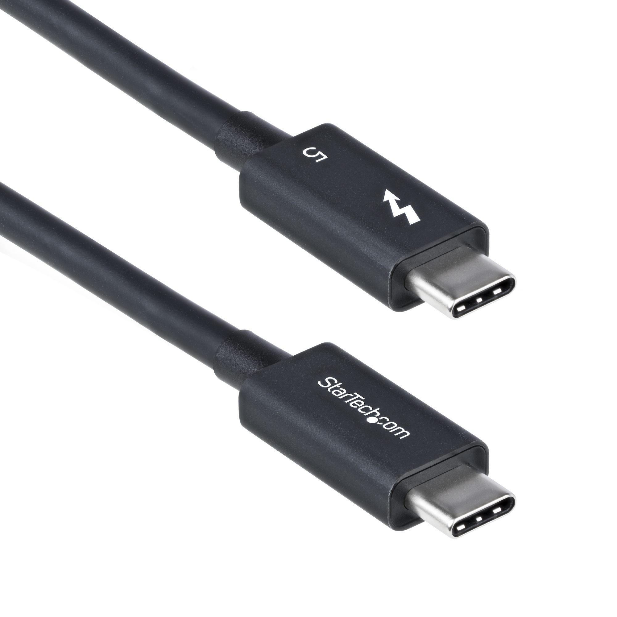 StarTech.com 2.6ft (80cm) Thunderbolt 5 Cable, 80Gbps/Up to 120Gbps, 240W PD, 8K 60Hz, Certified Thunderbolt Cable - Com