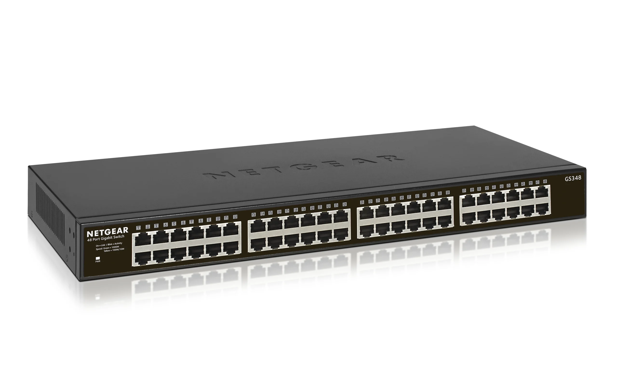 NETGEAR GS348 Unmanaged Gigabit Ethernet (10/100/1000) 1U Black - Image 3