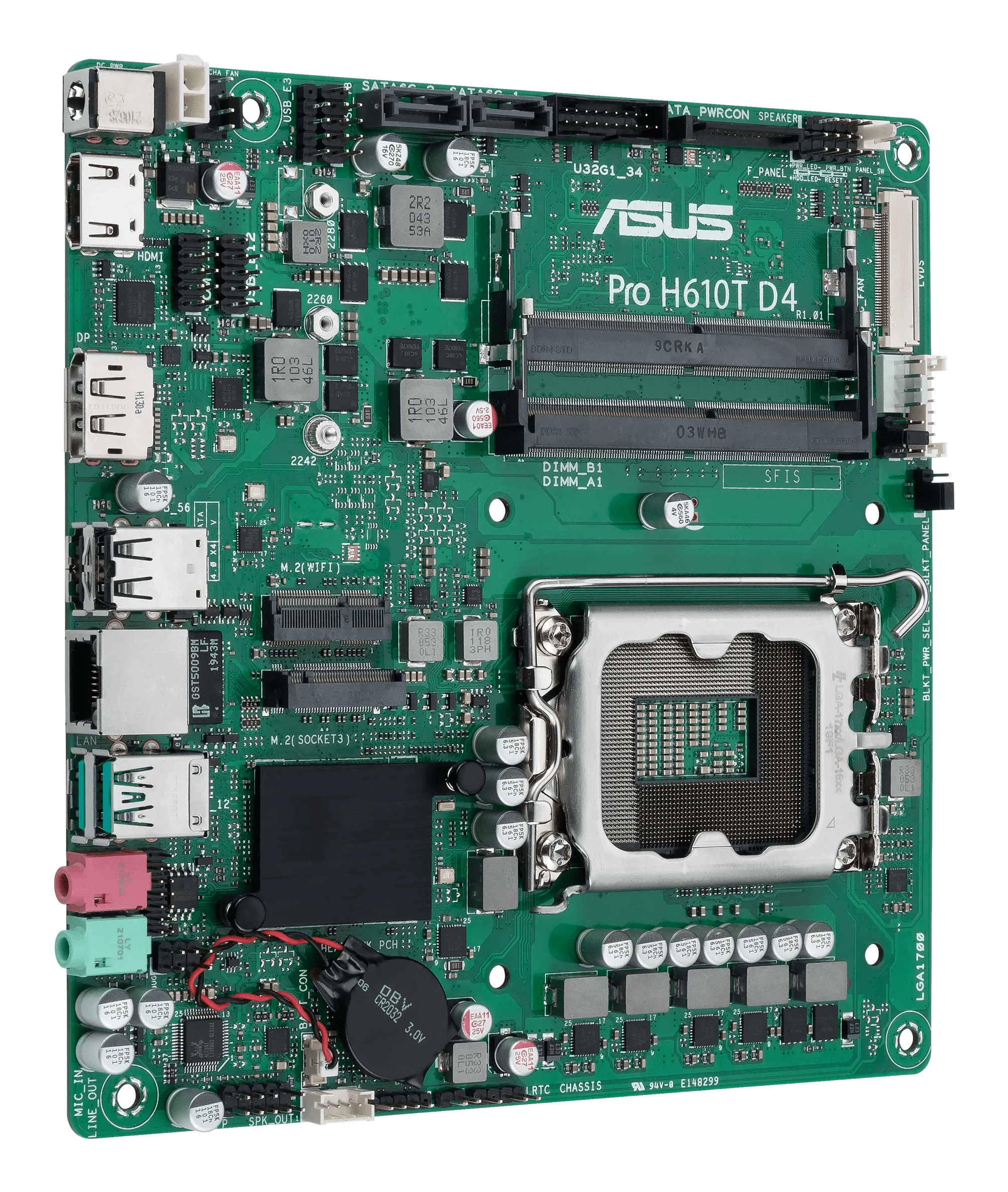 ASUS Pro H610T D4-CSM Intel H610 LGA 1700 Thin Mini ITX - Image 2
