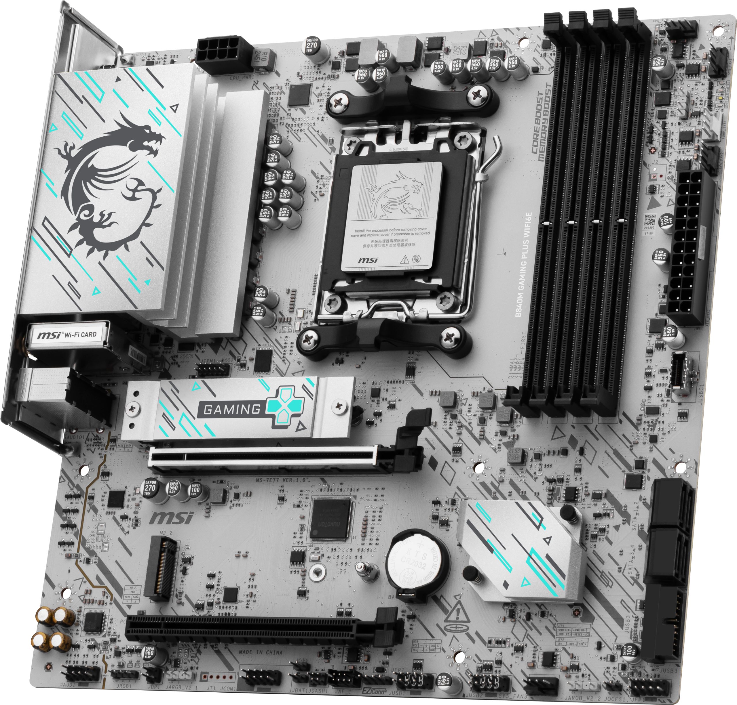 MSI B840M GAMING PLUS WIFI6E motherboard AMD B840 Socket AM5 micro ATX - Image 3