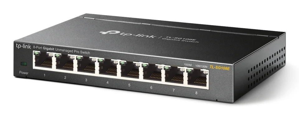 TP-Link TL-SG108E network switch Managed L2 Gigabit Ethernet (10/100/1000) Black - Image 2