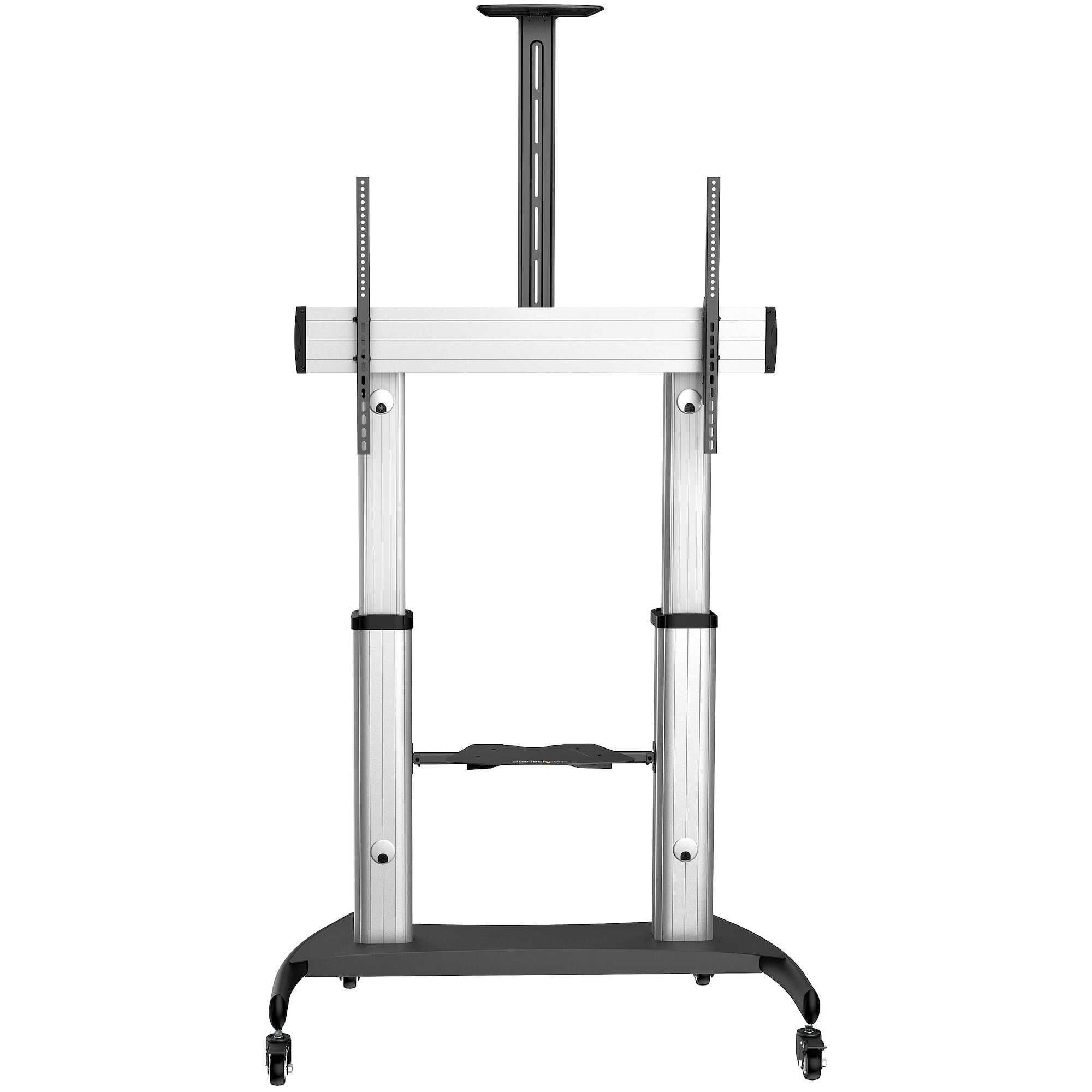 StarTech.com Mobile TV Stand - Heavy Duty TV Cart for 60-100" Display (100kg/220lb) - Height Adjustable Rolling Flat Scr - Image 3