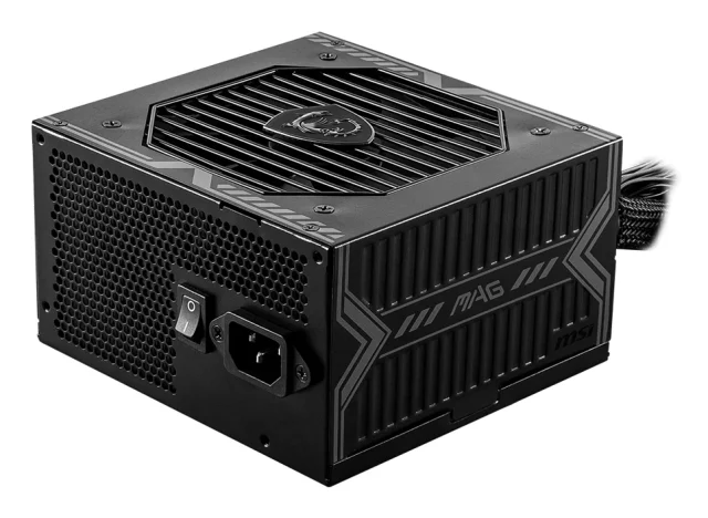 MSI MAG A550BN UK PSU '550W, 80 Plus Bronze certified, 12V Single-Rail, DC-to-DC Circuit, 120mm Fan, Non-Modular, Sleeve