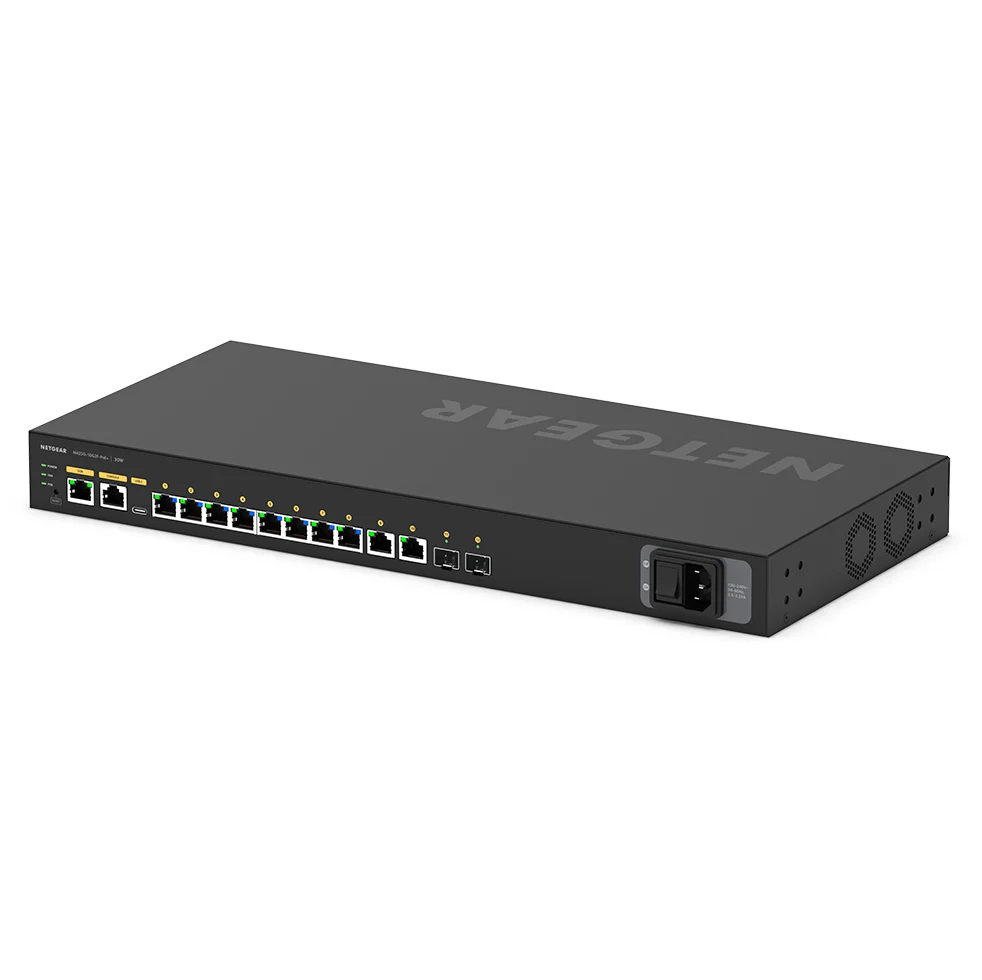 NETGEAR GSM4212P Managed L2/L3 Gigabit Ethernet (10/100/1000) Power over Ethernet (PoE) 1U Black - Image 2