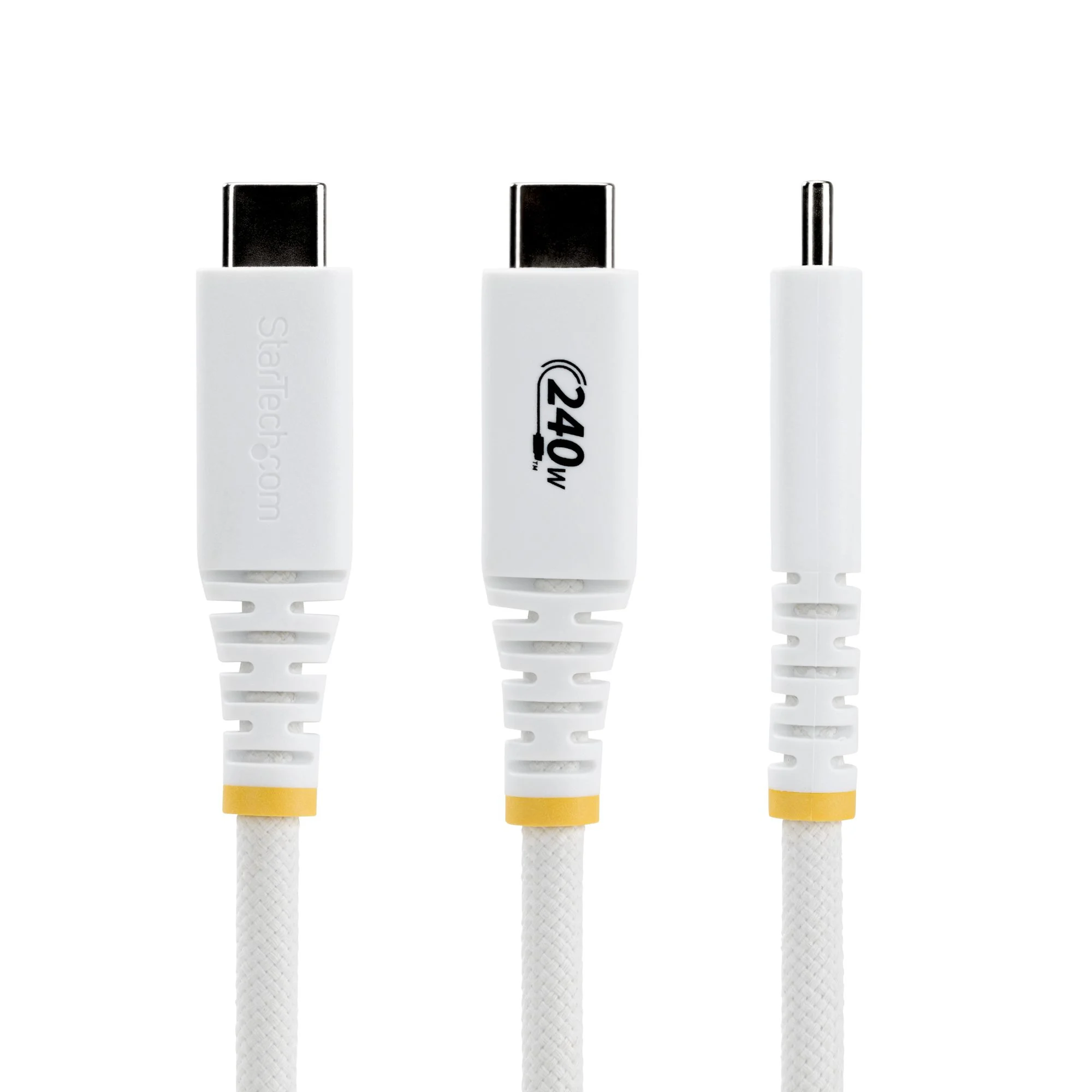 StarTech.com 2m (6ft) USB-C Charging Cable, Durable and Ultra-Flexible, 240W (5A) PD EPR, USB 2.0 Laptop Charger Cable, - Image 2