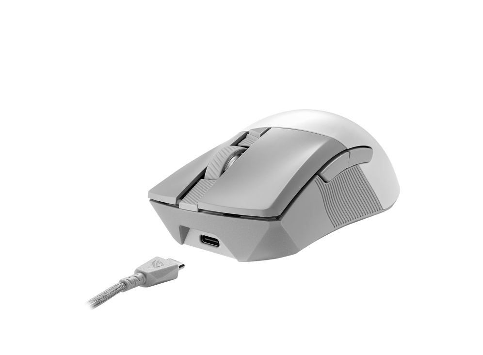 ASUS ROG Gladius III Wireless Aimpoint White mouse Gaming Right-hand RF Wireless + Bluetooth + USB Type-A Optical 36000 - Image 3