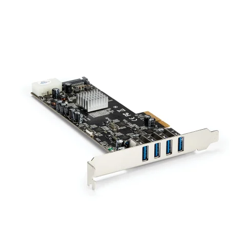 StarTech.com 4 Port USB 3.0 PCIe Card w/ 4 Dedicated 5Gbps Channels (USB 3.2 Gen 1) - UASP - SATA / LP4 Power - PCI Expr