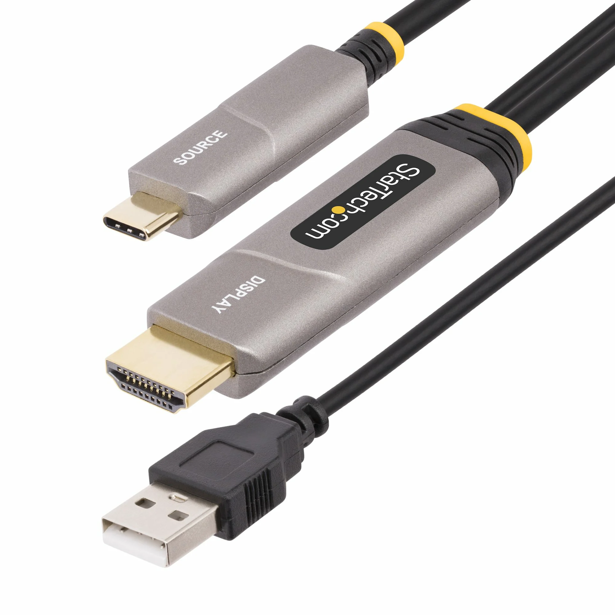 StarTech.com 30ft (9.1m) USB-C to HDMI 2.0 Active Optical Cable (AOC), 4K 60Hz, CL3 Rated, Unidirectional USB Type-C to