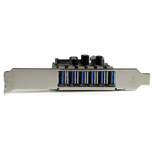 StarTech.com 7-Port PCI Express USB 3.0 Card - 5Gbps - Standard and Low-Profile Design - TAA - Image 2