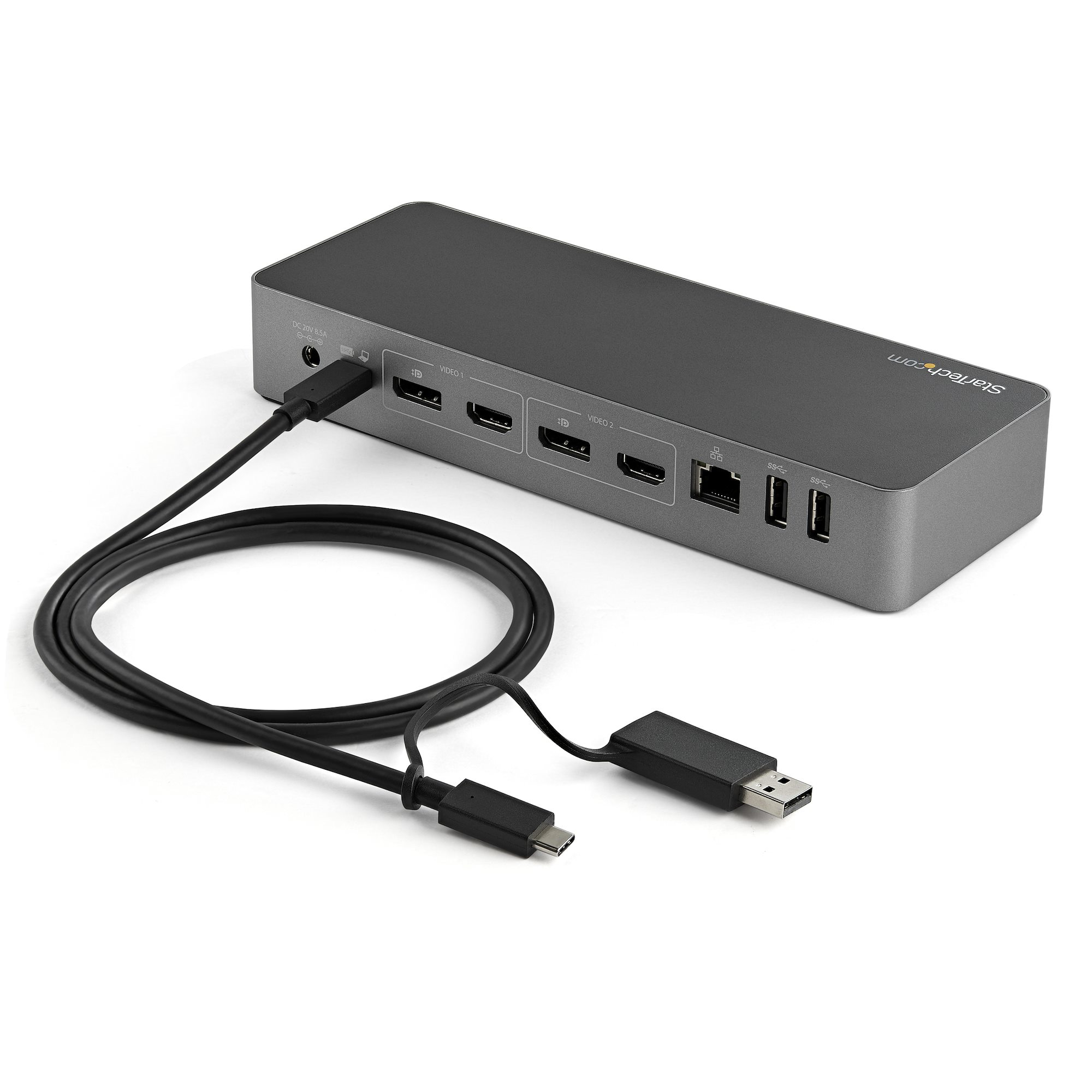 StarTech.com 3.3ft (1m) USB-C Cable with USB-A Adapter Dongle, USB 10Gbps/5Gbps, 100W (5A) PD, 8K 60Hz / 4K 144Hz DP Alt - Image 3