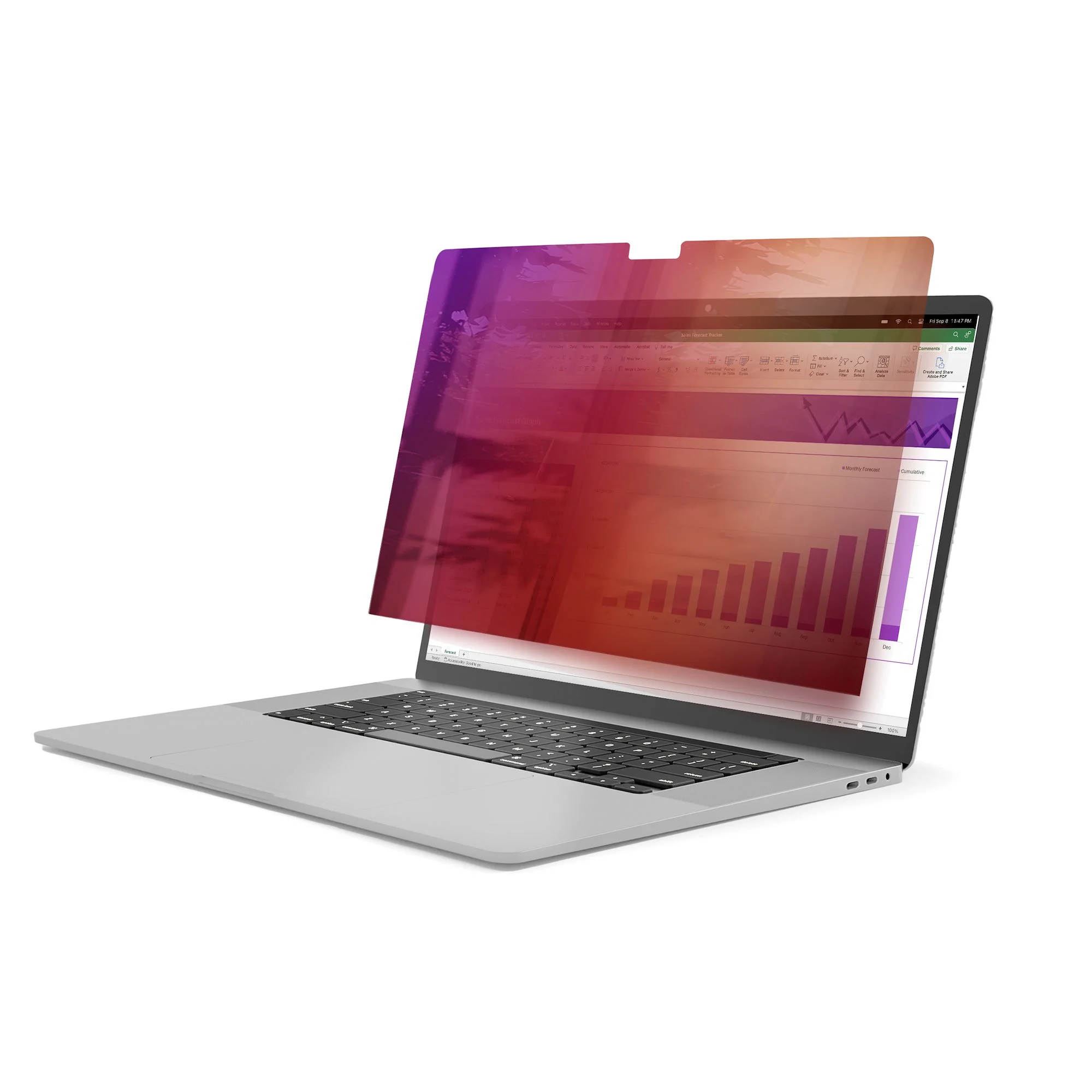 StarTech.com 16-inch MacBook Pro M1 M2 M3 M4 Laptop Privacy Screen, Blue Light Screen Protector, Double-Sided Anti-Glare