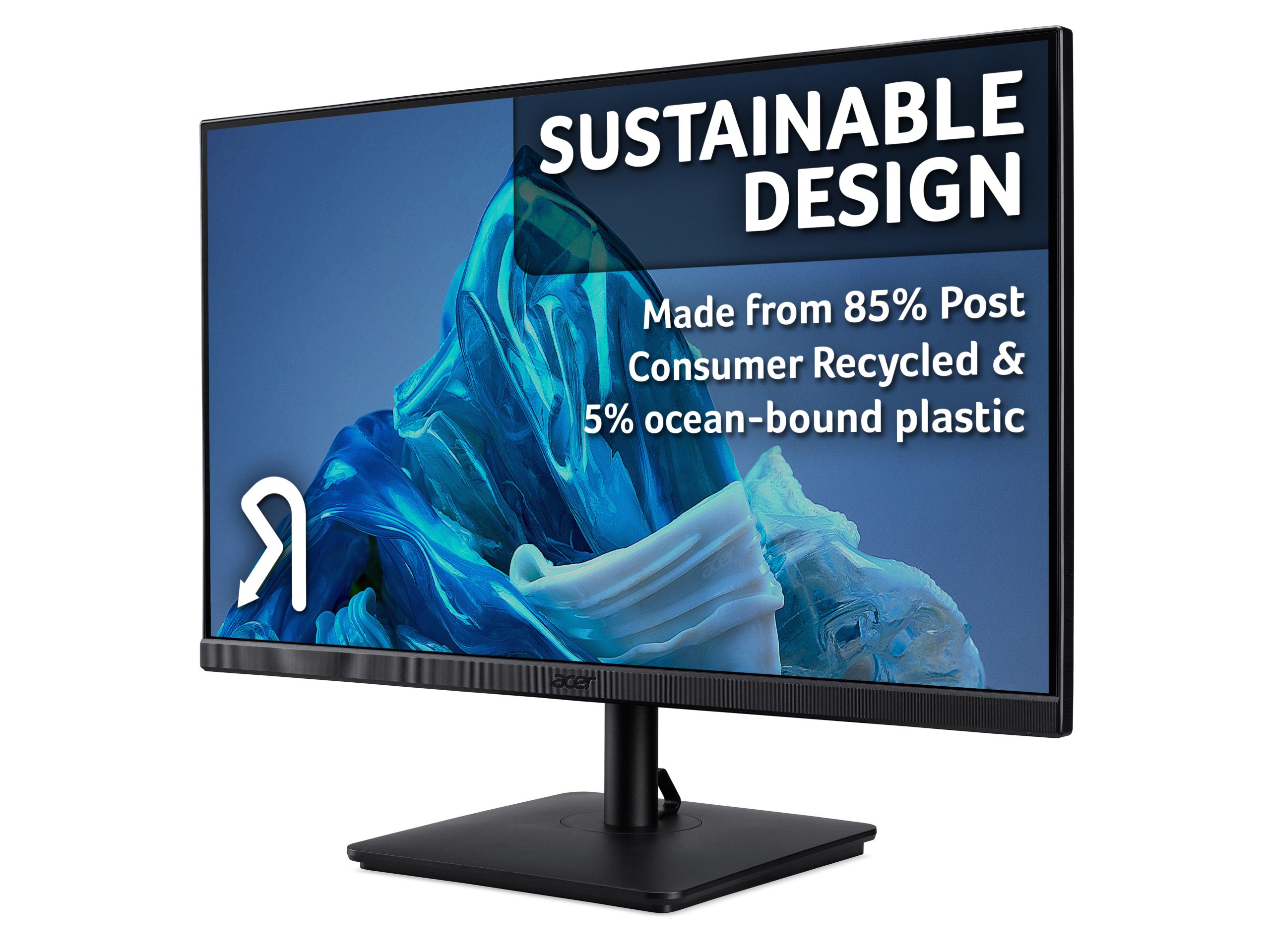 Acer Vero V7 V227QHBIPV 54.6 cm (21.5"), Full HD (1920 x 1080), 100Hz Refresh Rate, 4Ms Response Time, VGA, DVI & Displa - Image 3