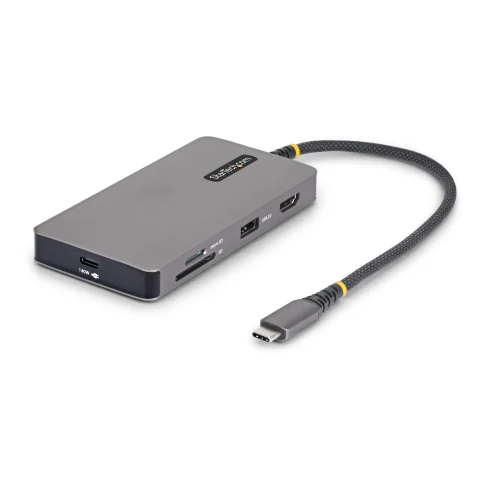 StarTech.com USB-C Multiport Adapter with 4K 60Hz HDMI, 140W Power Delivery, USB 10Gbps Hub, GbE, SD and MicroSD Slots,