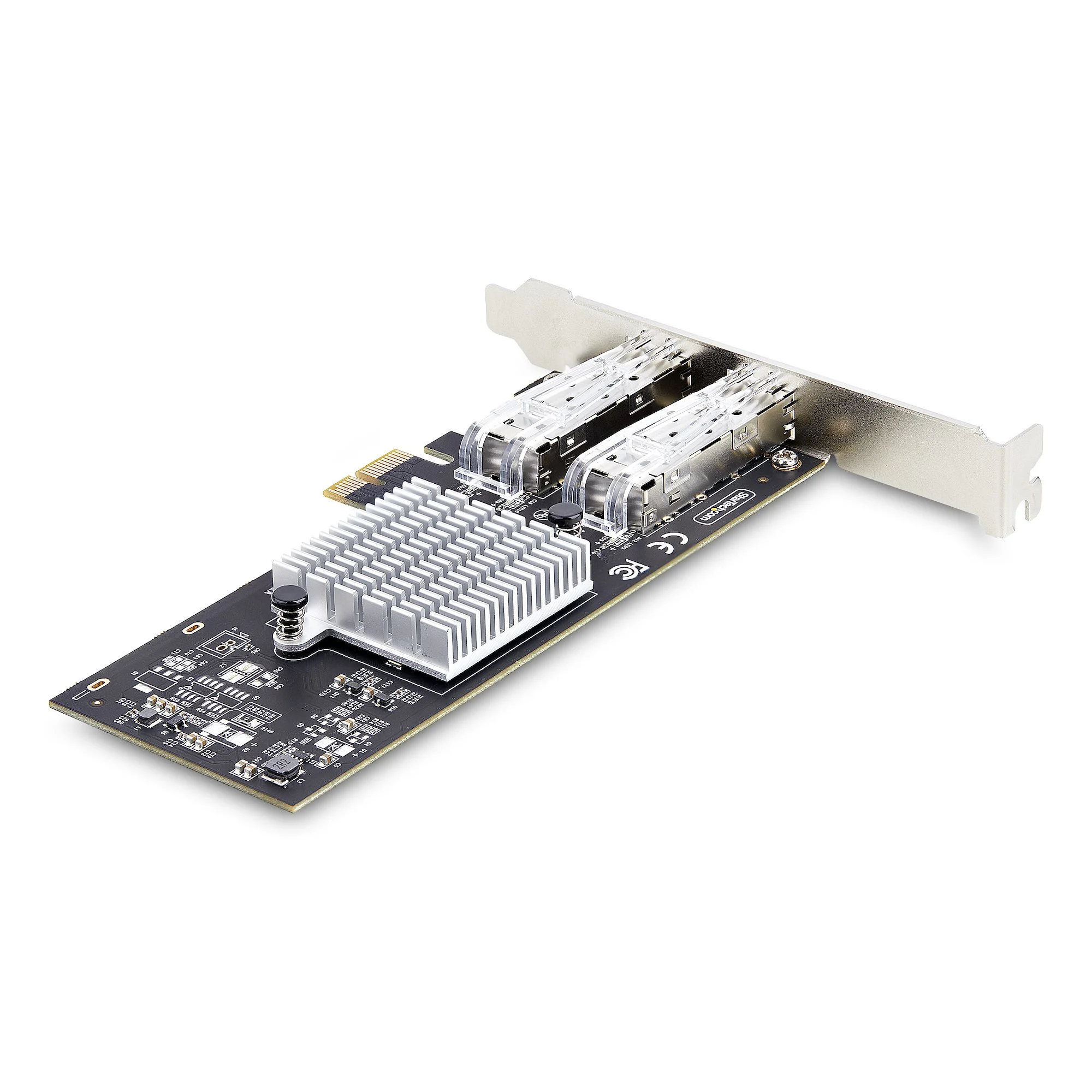 StarTech.com 2-Port GbE SFP Network Card, PCIe 2.0 x1, Intel I350-AM2 2x 1GbE Controller, 1000BASE Copper/Fiber Optic, D - Image 2