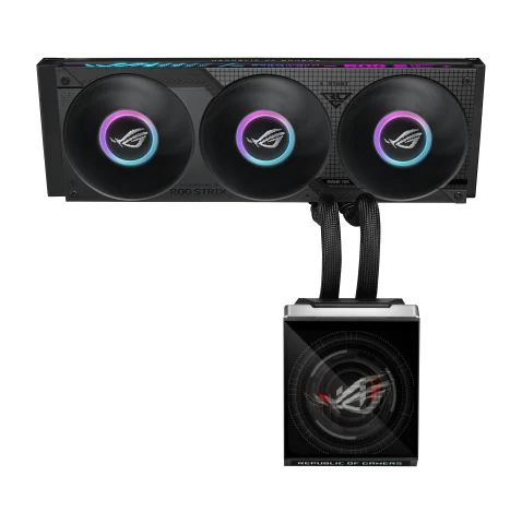 ASUS ROG Strix SLC IV 360 ARGB LCD Processor All-in-one liquid cooler 12 cm Black 1 pc(s)