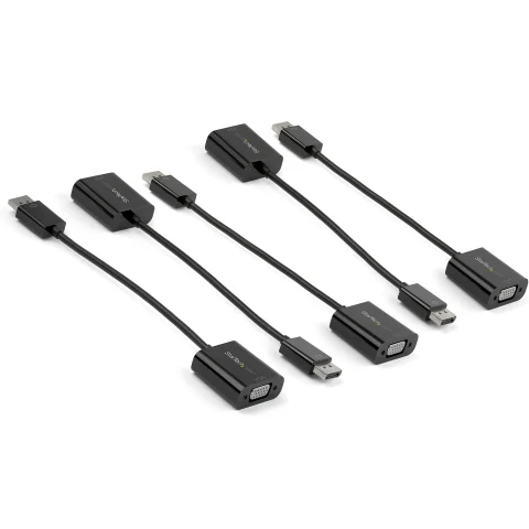 StarTech.com 5-Pack DisplayPort to VGA Adapter - DisplayPort 1.2 to VGA Active Adapter - Digital DP to Analog VGA Video