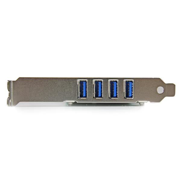 StarTech.com 4 Port PCI Express PCIe SuperSpeed USB 3.0 Controller Card Adapter with UASP - 5Gbps - SATA Power - TAA - Image 2