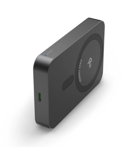 Hama Qi2 Wireless Power Pack, 10000 mAh, Magnetic, Inductive Charging, anthracite