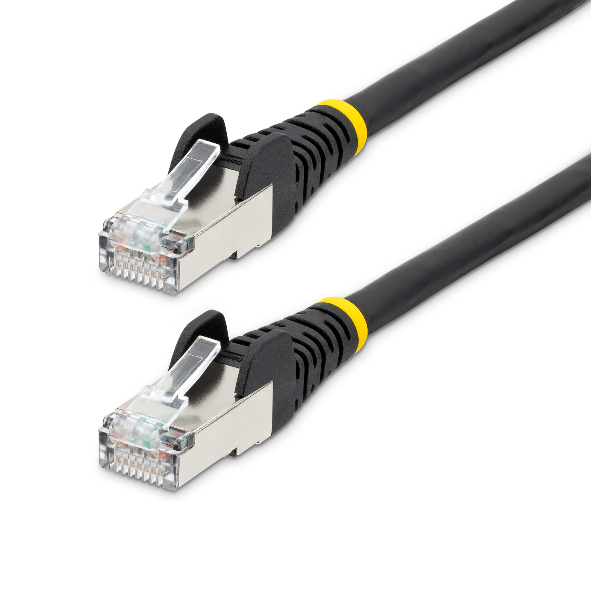 StarTech.com 10m CAT6a Ethernet Cable - Black - Low Smoke Zero Halogen (LSZH) - 10GbE 500MHz 100W PoE++ Snagless RJ-45 w