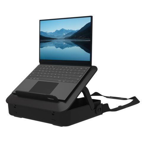 Fellowes Laptop Carry Case with Built-in Laptop Stand - Breyta Lockable Laptop Carry Case for Hybrid Working & Laptops U