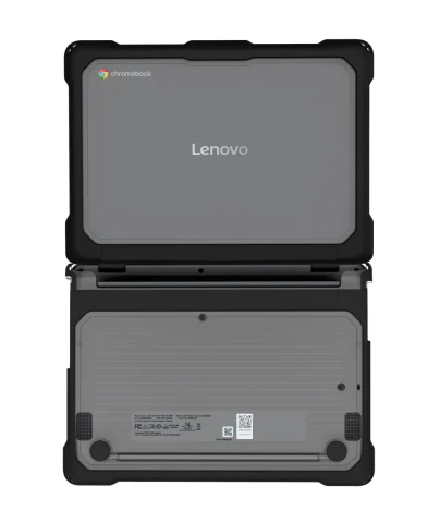 Techair TACHS030 Protective Hard Shell case for Lenovo 100e 5th Gen, 11.6-12.2 black/clear