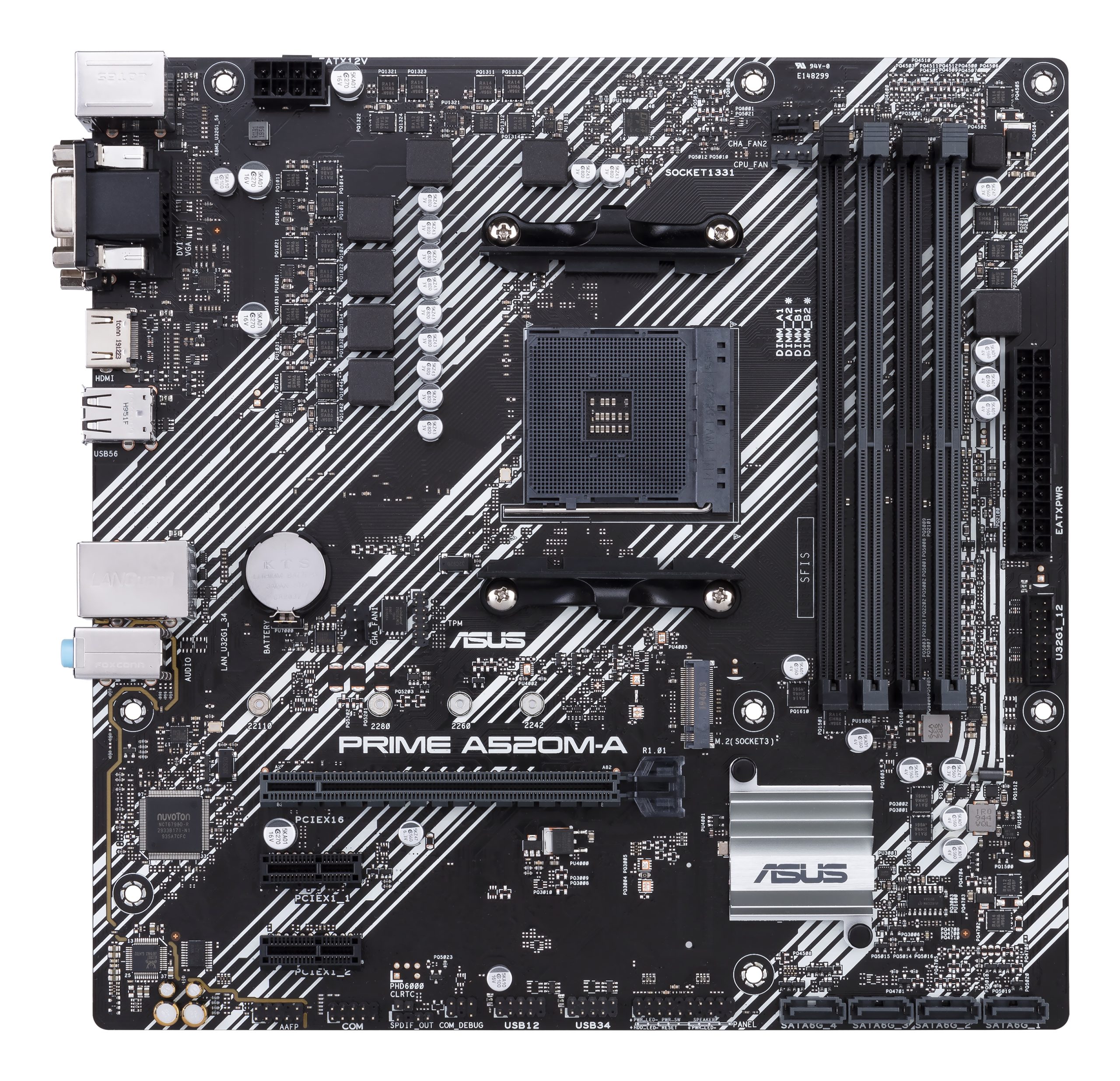 ASUS PRIME A520M-A II/CSM AMD A520 Socket AM4 micro ATX - Image 2