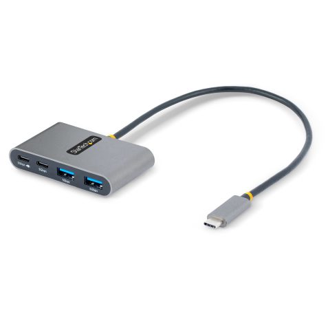 StarTech.com 4-Port USB-C Hub with 100W Power Delivery Pass-Through - 2x USB-A + 2x USB-C - USB 3.0 5Gbps - 1ft (30cm) L