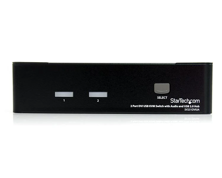 StarTech.com 2 Port DVI USB KVM Switch with Audio and USB 2.0 Hub - TAA - Image 2
