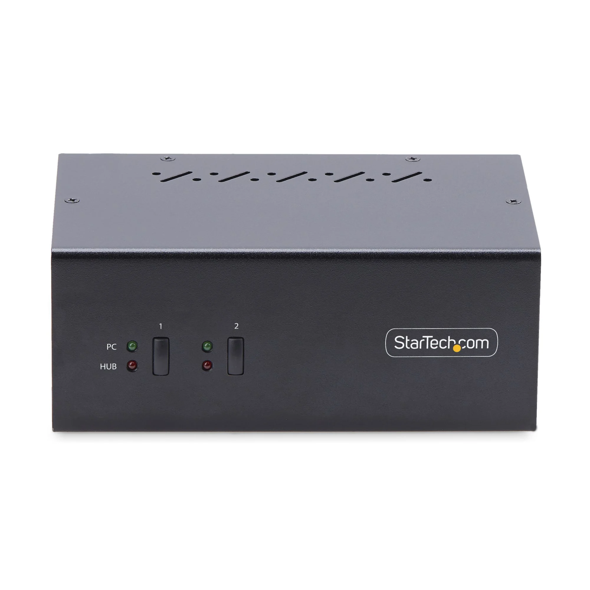 StarTech.com 2-Port Dual-Monitor DisplayPort KVM Switch, 4K 60Hz, 2x USB 5Gbps Hub Ports, 2x USB 2.0 HID Ports, Hotkey a - Image 3