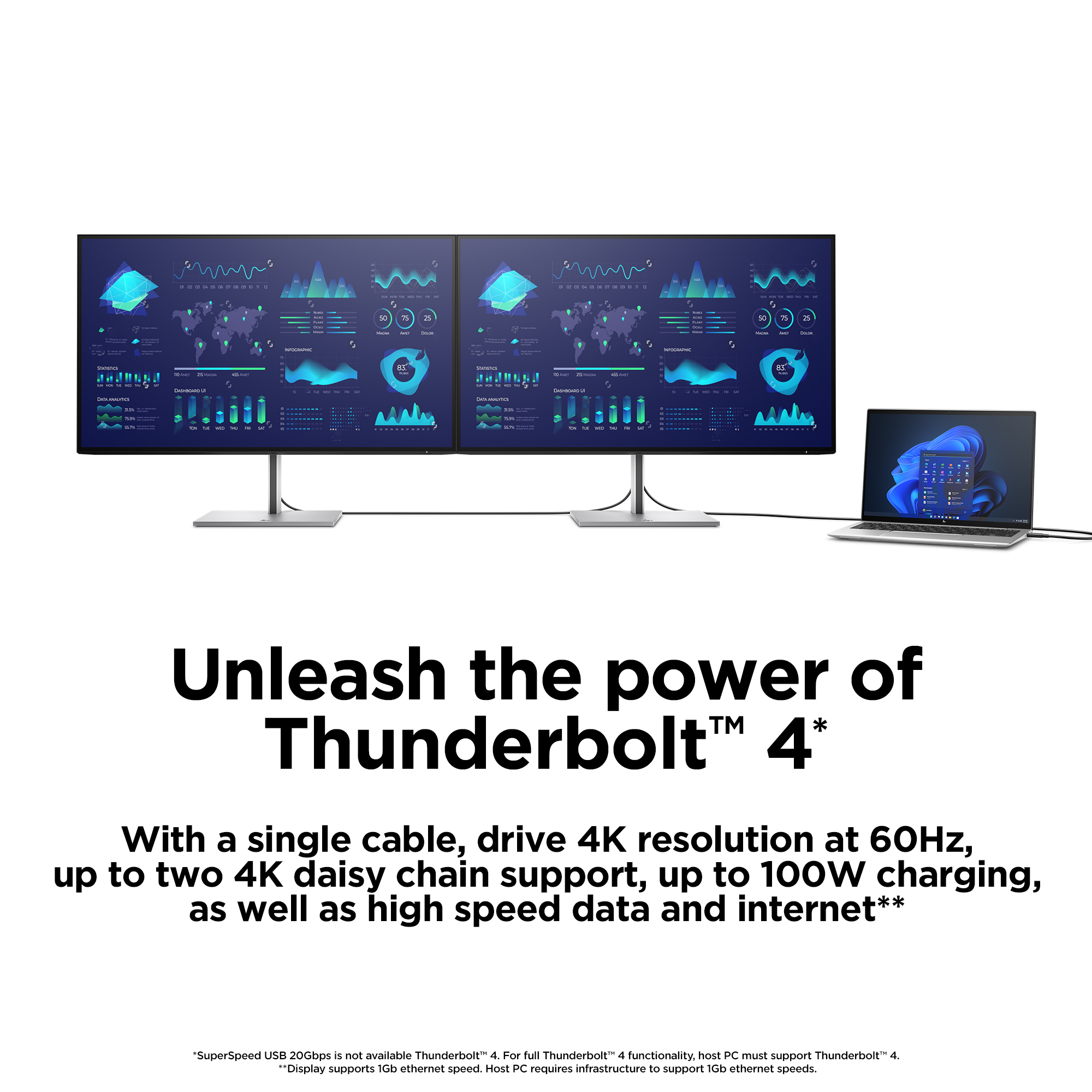 HP P34hc G4 WQHD USB-C Curved Monitor - Image 3