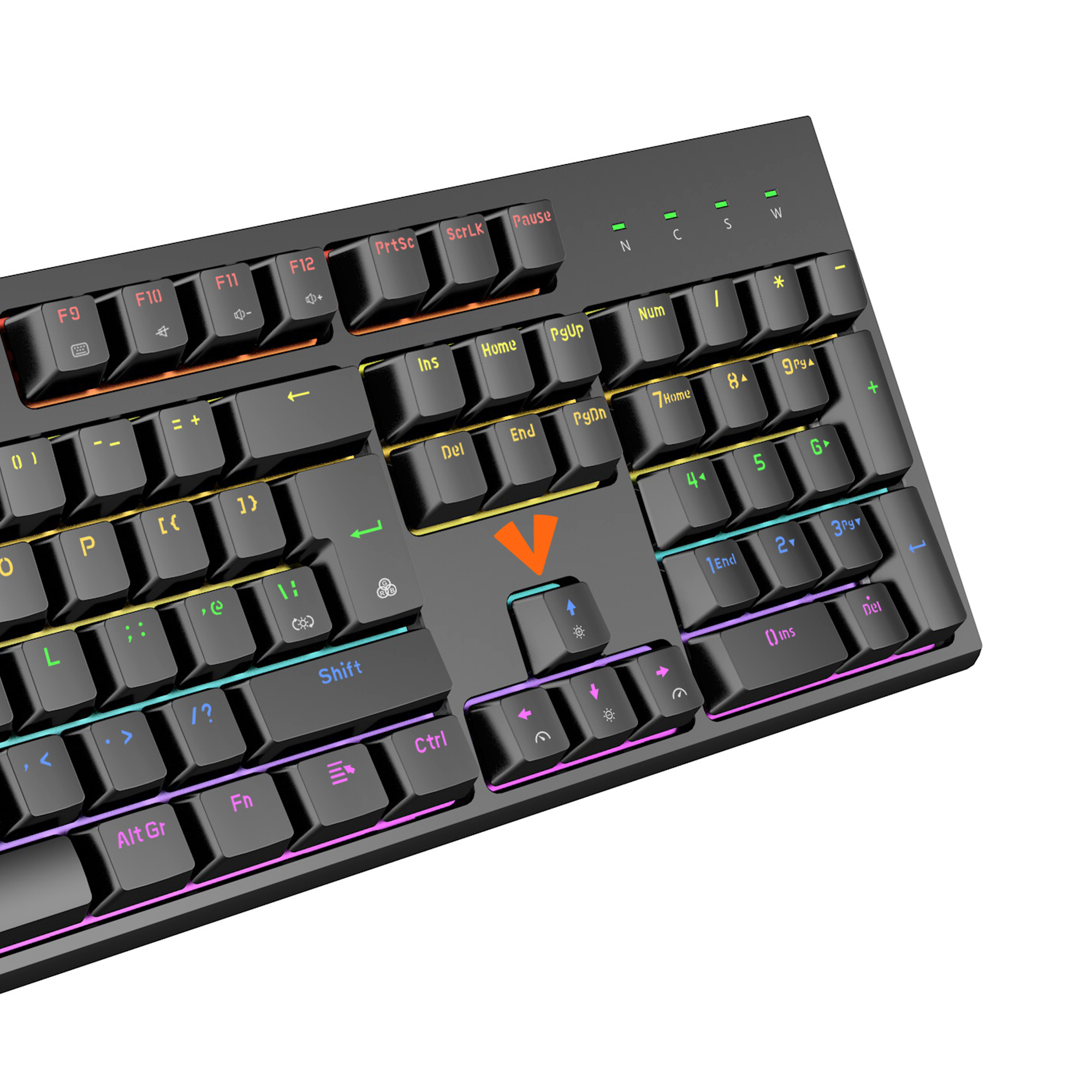 VIDA MAGNA MAGNETIC USB RGB keyboard Gaming QWERTY UK English Black - Image 3