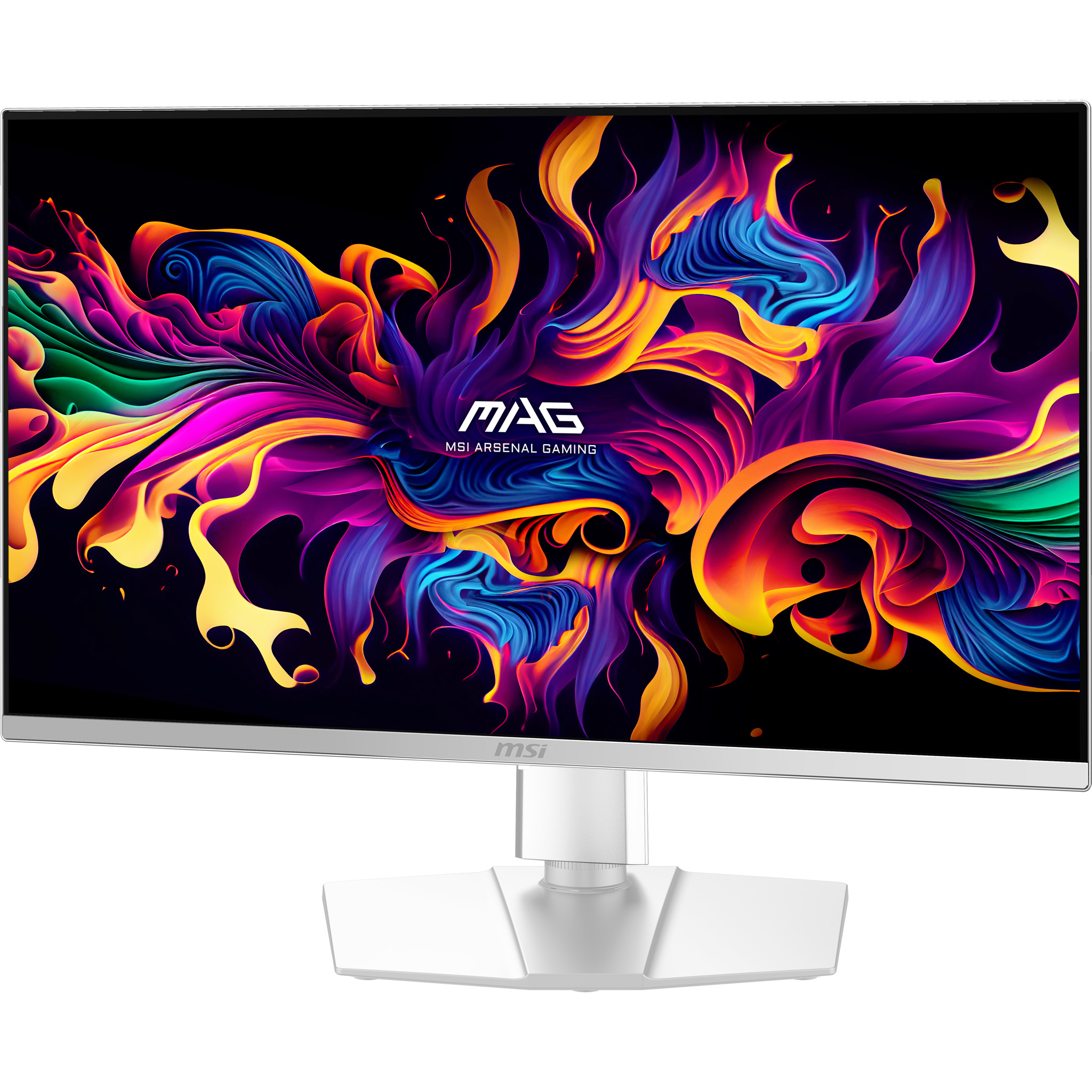 MSI MAG 272QPW QD-OLED X28 computer monitor 67.3 cm (26.5") 2560 x 1440 pixels Wide Quad HD White - Image 2