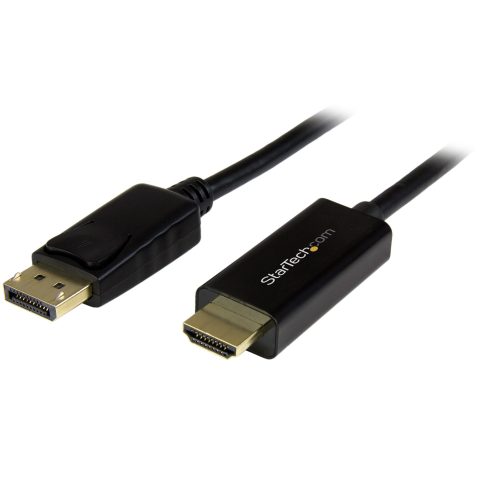 StarTech.com 6.6ft (2m) DisplayPort to HDMI Cable - 4K 30Hz - DisplayPort to HDMI Adapter Cable - DP 1.2 to HDMI Monitor