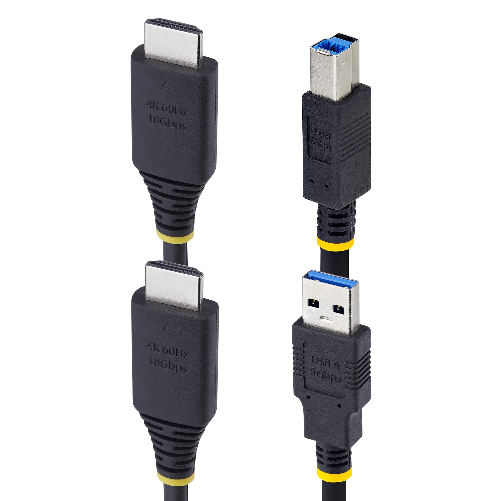 StarTech.com 6ft (1.8m) HDMI and USB 5Gbps KVM Cable, 4K 60Hz, HDMI 2.0 and USB Combo Cable for KVM Switches - Image 2