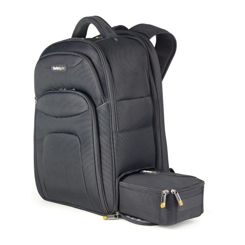 StarTech.com 17.3" Laptop Backpack with Removable Accessory Organizer Case - Professional IT Tech Backpack for Work/Trav