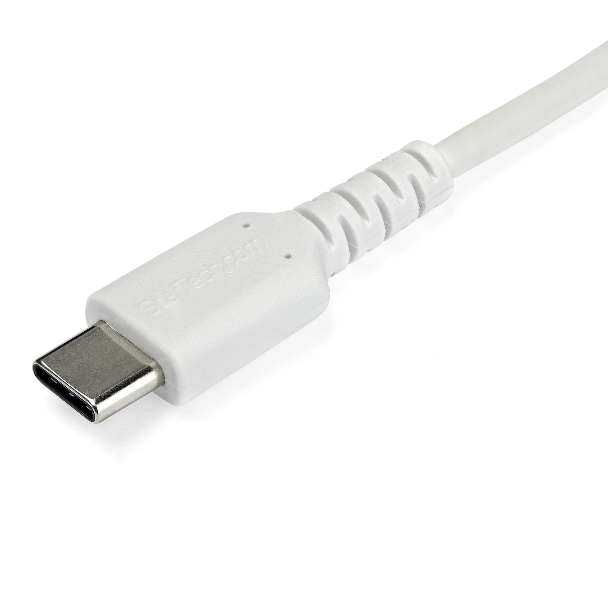 StarTech.com 6.6ft (2m) USB-C Fast Charging Cable, Rugged, Charge & Sync, 60W (3A) PD, USB 2.0, White TPE Jacket and Ara - Image 3