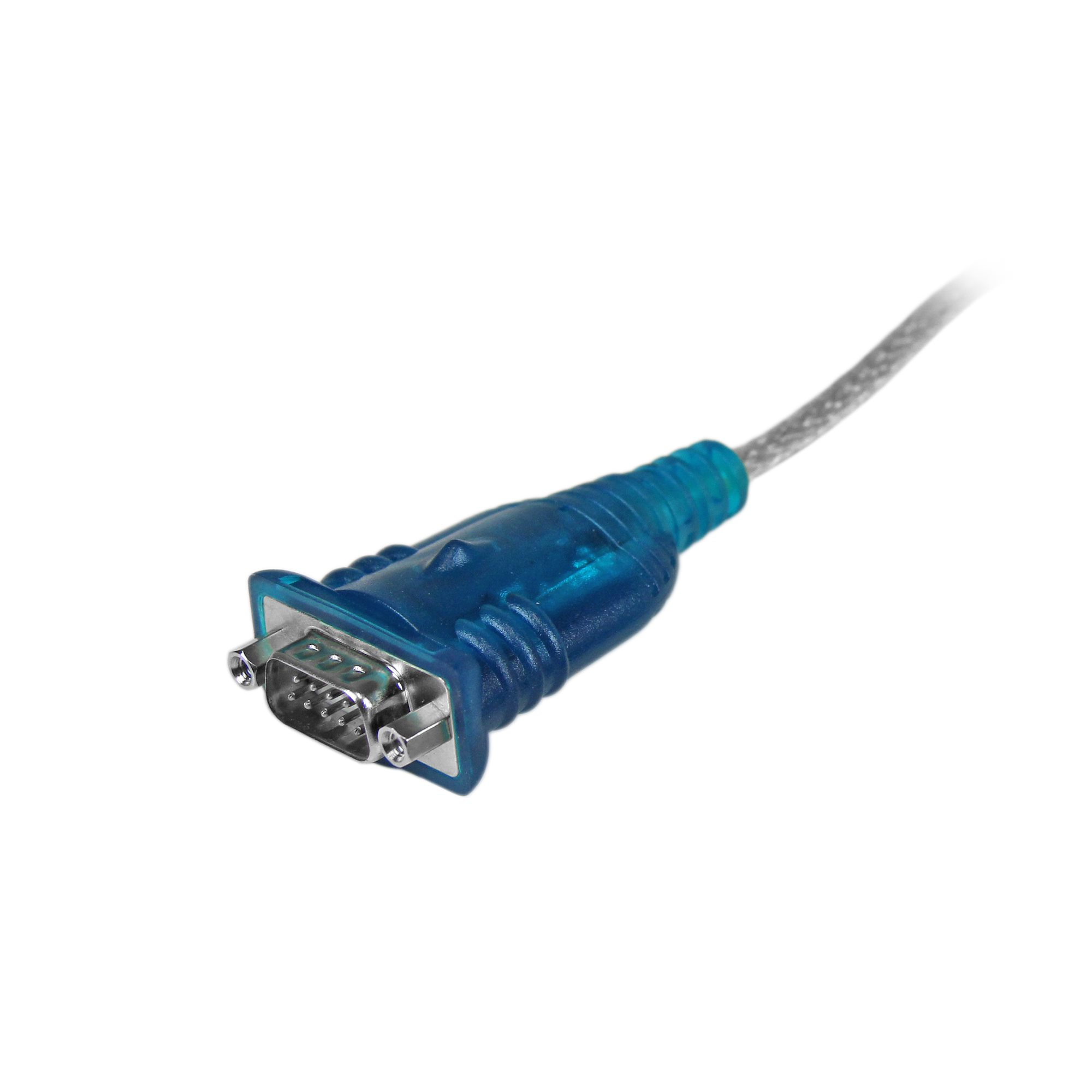 StarTech.com 17in (43cm) 1-Port USB to Serial Adapter Cable, USB-A to DB9 RS232, USB to RS232 Adapter, Prolific Chipset - Image 2