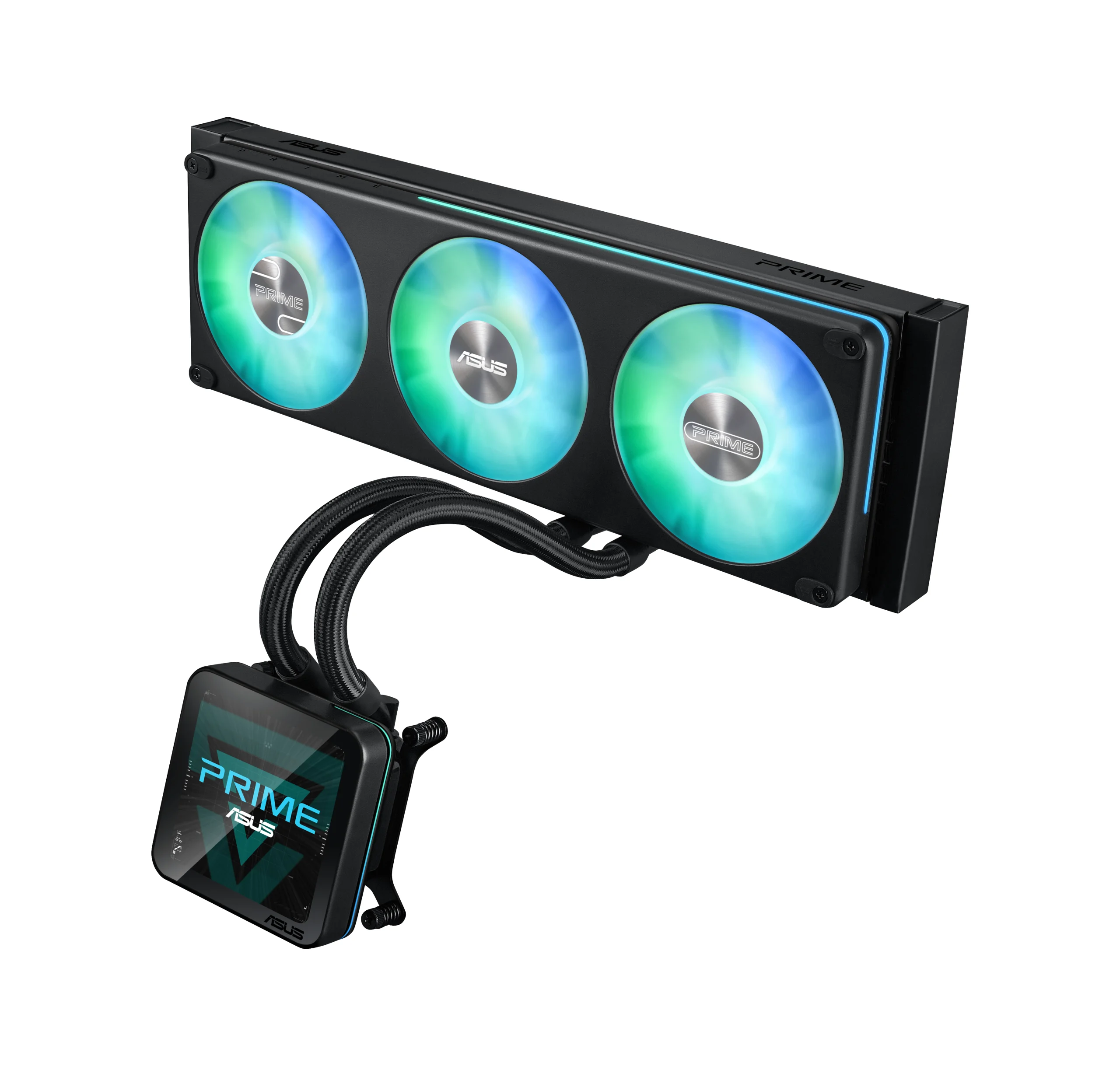 ASUS PRIME SLC II 360 ARGB LCD Processor All-in-one liquid cooler 12 cm Black 1 pc(s)
