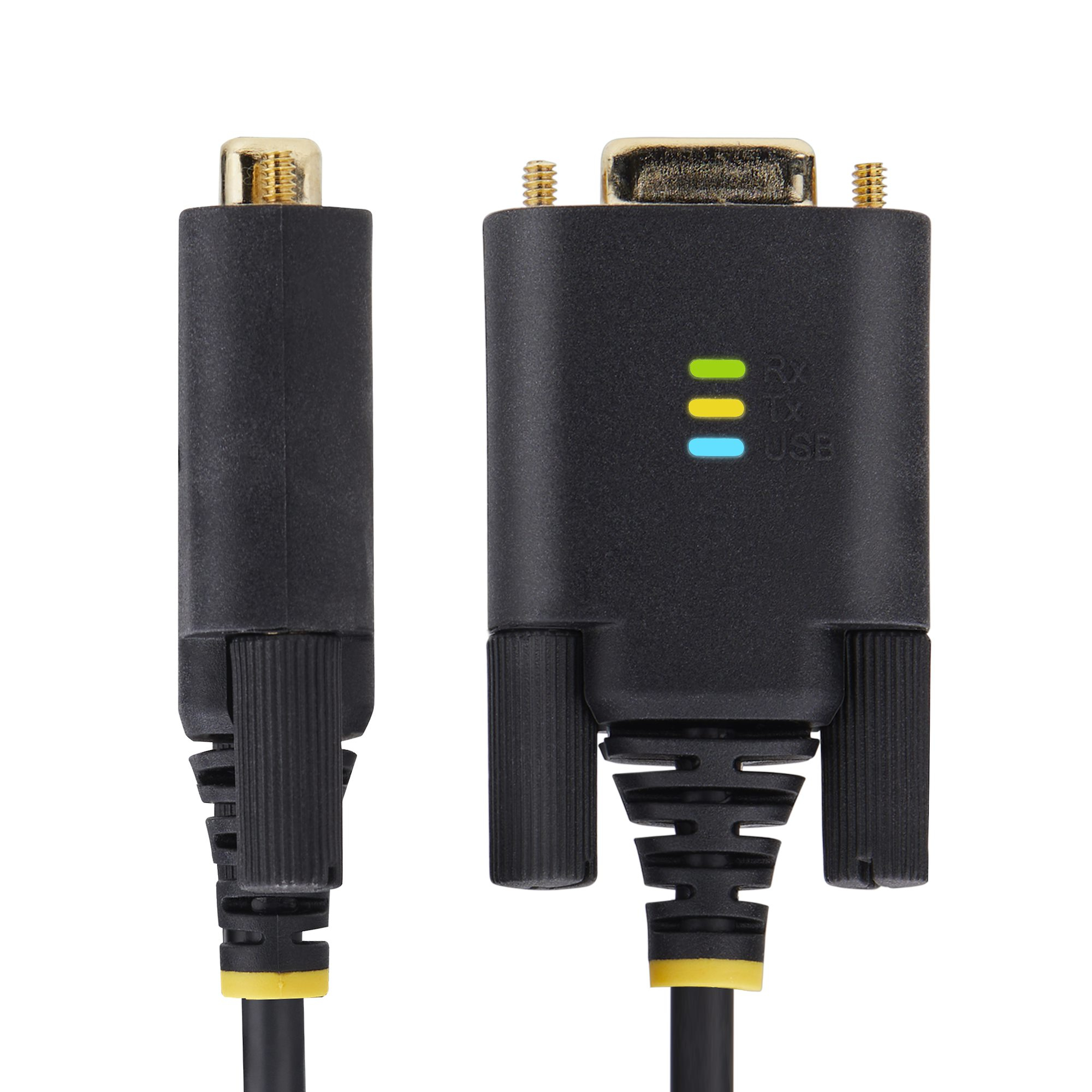 StarTech.com 3.3ft (1m) USB to Null Modem Serial Adapter Cable, Interchangeable DB9 Screws/Nuts, COM Retention, USB-A to - Image 2