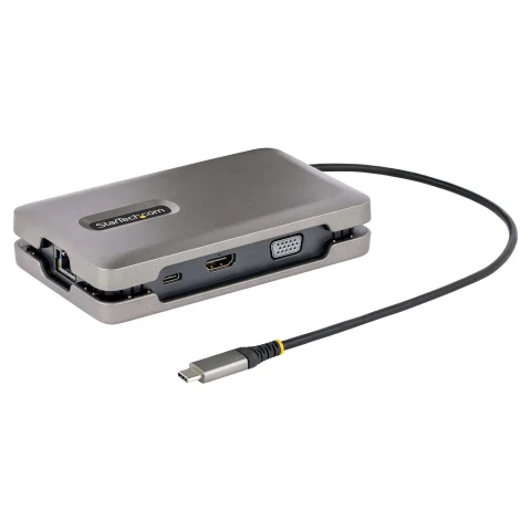 StarTech.com USB-C Dual Monitor Multiport Adapter up to 4K 60Hz USB-C DP Alt Mode Video Output & HDMI 2.0, or 1080p VGA,