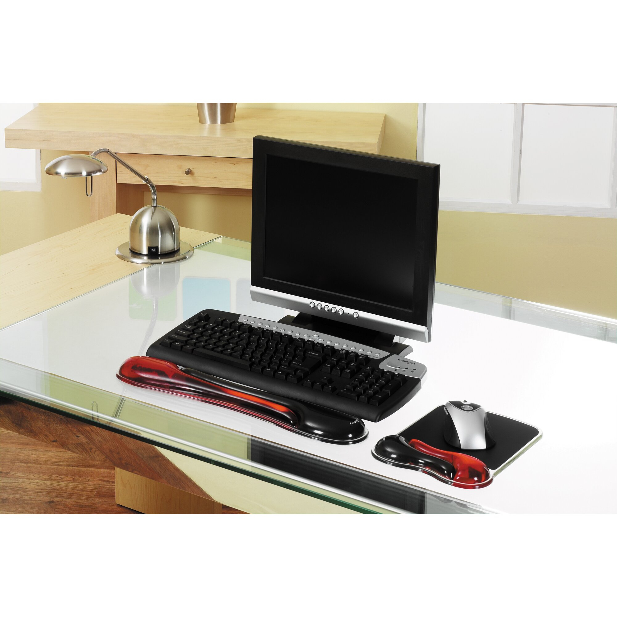 Kensington Duo Gel Keyboard Wrist Rest — Red - Image 3