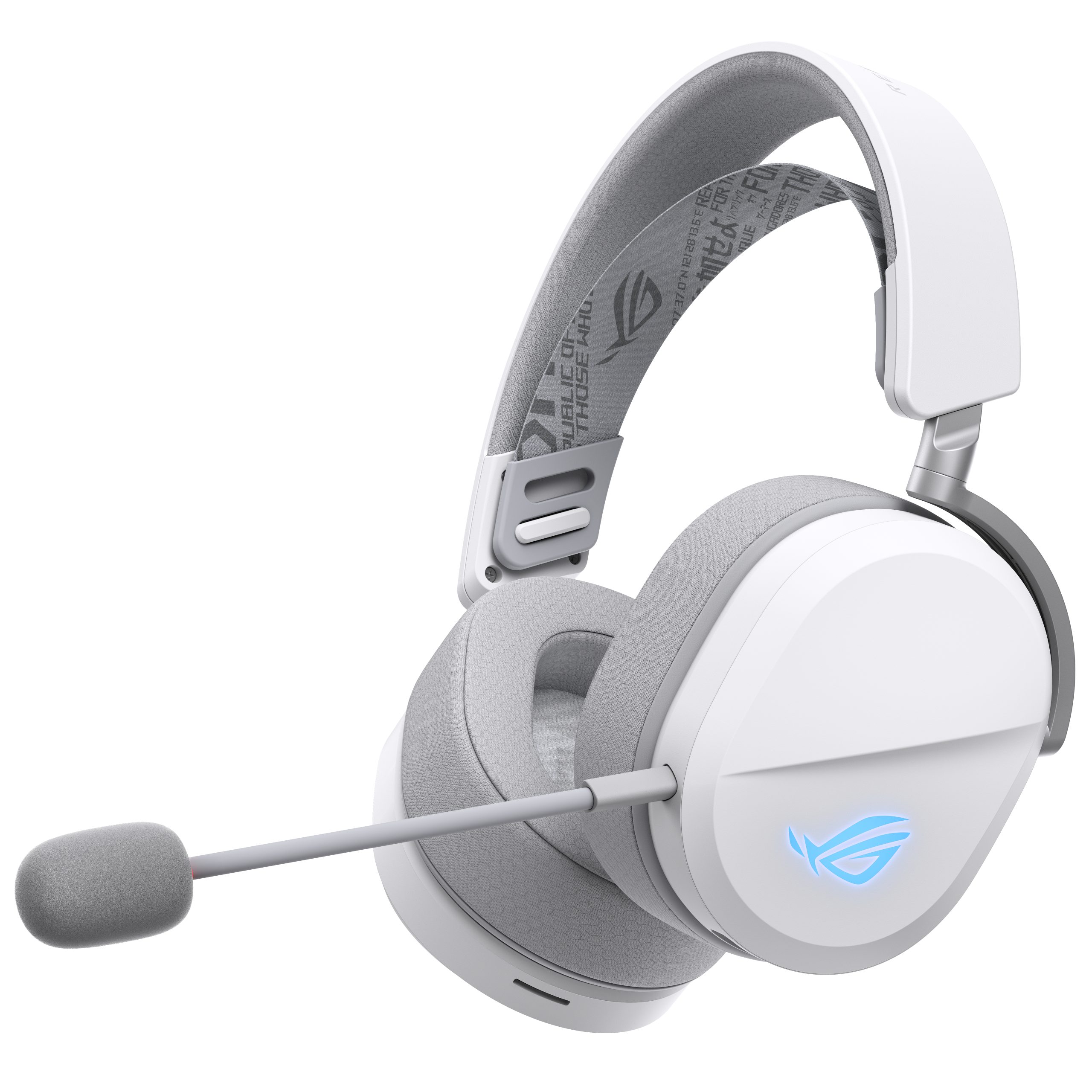 ASUS ROG Pelta Headset Wired & Wireless Head-band Gaming USB Type-C Bluetooth White - Image 2
