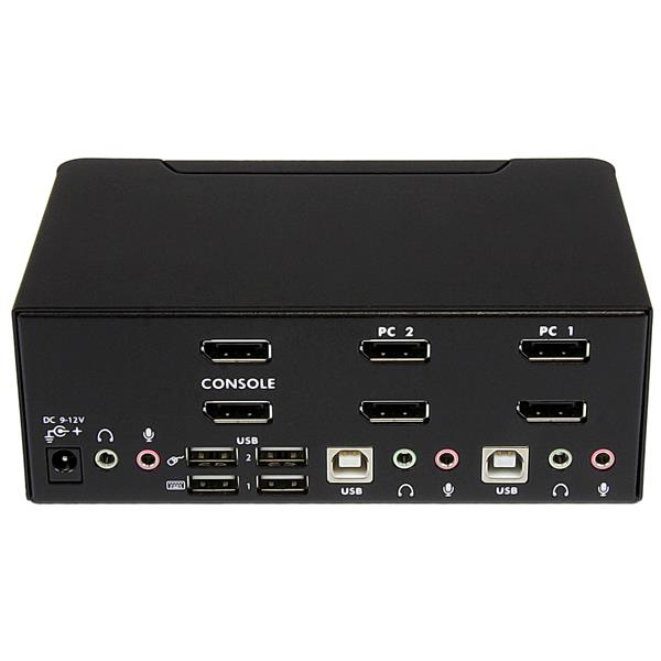 StarTech.com 2-Port DisplayPort Dual-Monitor KVM Switch - 4K 60Hz - TAA - Image 3