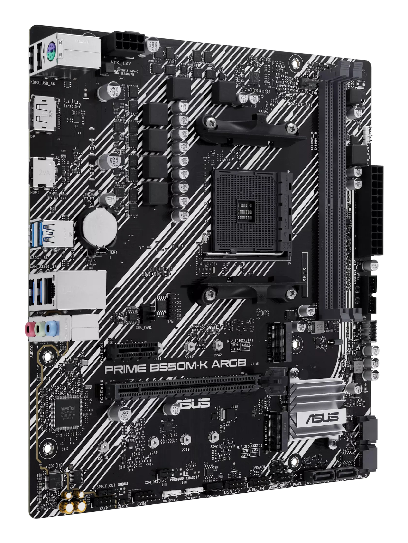 ASUS PRIME B550M-K ARGB AMD B550 Socket AM4 micro ATX - Image 3