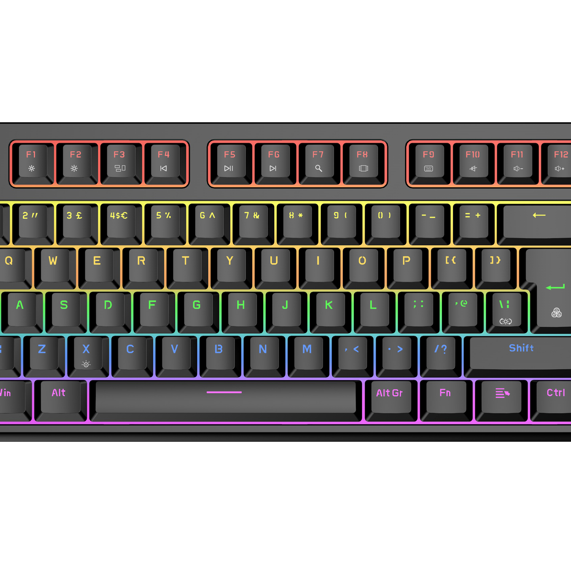VIDA MAGNA MAGNETIC USB RGB keyboard Gaming QWERTY UK English Black - Image 2