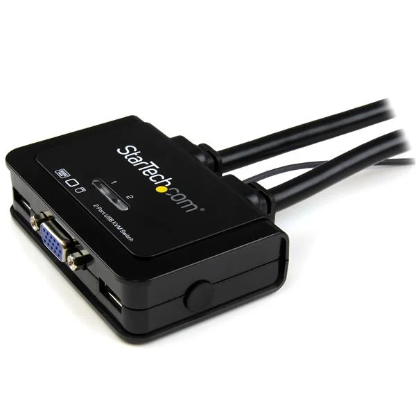 StarTech.com 2 Port USB VGA Cable KVM Switch - USB Powered with Remote Switch - Image 3
